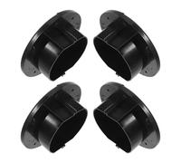 Beaupretty 4pcs Flame Retardant Split Cable Grommet with Brush Seal for Raised Floor Cable Management Fireproof Wire Entry Brush Plate for Data Centers and Server Rack Safety