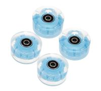 Beaupretty 4pcs Flashing Roller Skating Wheels with Built LED Lights for Double Row Skates PU Rubber Roller Skate Accessories for Smooth Performance and Easy Installation
