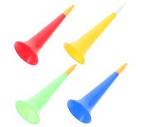 Beaupretty 4pcs Football Noise Maker Cheering Trumpet Party Props Plastic Stadium Horns for Game Fans and Outdoor Events