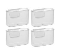 Beaupretty 4pcs Fridge Sauce Bag Organizer Fridge Side Door Holder Pp Material Stylish Practical Easy to Install Easy to Detach Kitchen Storage Box