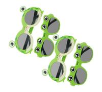 Beaupretty 4pcs Frog Sunglasses for Parties Tropical Birthday Props Funny Luau Accessories for Adults for Photo Booths
