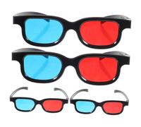 Beaupretty 4pcs Glasses for Movies Plastic Eyewear for Tv Projectors Phones Comfortable Lightweight Distortion Viewing for Movie Nights Gatherings