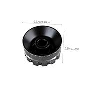 Beaupretty 4pcs Guitar Volume Knobs Instrument Potentiometer Caps Black White Marked Transparent Compatible with Electric Guitar Bass Replacement Parts