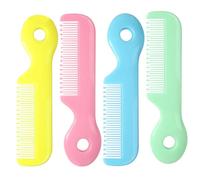 Beaupretty 4pcs Hair Combs for Newborns and, Round Teeth Detangling Comb Set, Safe Non-Scratch Grooming Brushes for Hair Care