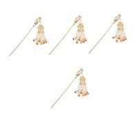 Beaupretty 4pcs Hair Stick Dangle and Tassels Elegant Lantern Bun Pin for Costume for Special Occasions and Unique Hairstyles