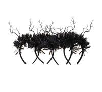 Beaupretty 4pcs Halloween Tree Branch Headbands for Women, Gothic Style Hairband Decoration with Realistic Dead Branch Design, Plastic and Cloth Material, for Festive Occasions and Halloween