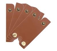 Beaupretty 4pcs Leather Safety Razor Head Protectors for Double Edge Razor Heads, Portable and Sturdy Synthetic Leather Covers, for Gym Visits and Travel Storage