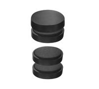Beaupretty 4pcs Magnetic Cowbell Mute for Instruments Black Magnet Drum Accessory Effective Noise Reduction and Secure Attachment, Portable Part for Convenient Use