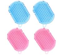 Beaupretty 4pcs Meridian Massage Tools Two-Sided Soft Scalp Brushes for Home Hair Nails Care and Spa Cleansing