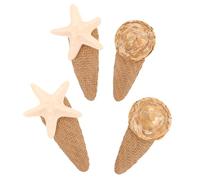 Beaupretty 4pcs Mermaid Hair Accessories Realistic Seashell Hair Clips Star Hairpins for Teens Women Lightweight Durable Beach Wedding Headpieces for Summer Styles
