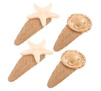 Beaupretty 4pcs Mermaid Hair Clips Set Rustic Seashell Hairpins for Beach Weddings and Summer Vacations Unique Ocean Inspired Accessories for Women for Effortless Styling