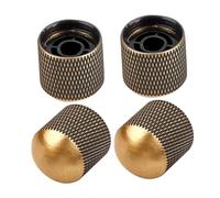 Beaupretty 4pcs Metal Guitar Control Knobs Volume Amplifier Knobs for Electric Bass Durable and Wear Resistant Guitar Parts for Guitarists and Bass Players