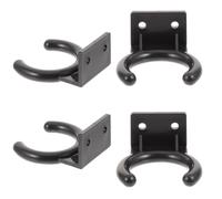 Beaupretty 4Pcs Microphone Hanger Wall Mounted Holder Clip 33Mm Diameter Mic Hook for Desktop and Studio Use, Home and Ktv Microphone Mount Accessory