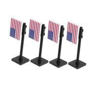 Beaupretty 4pcs Mini American Flag Model Set Army Playset with American Flags for Creative Role Playing and Enhancing Social Skills for Boys and Families