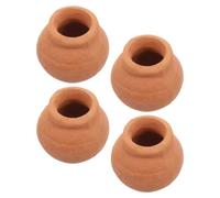 Beaupretty 4pcs Mini Ceramic Pots for Succulent Nursery Tiny Clay Pots for Home Crafts and Indoor Plants