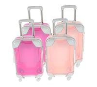 Beaupretty 4pcs Mini Eyelash Storage Box Transparent Makeup Organizer Case for False Lash Extensions Travel Beauty Storage with Compact Compartments for Easy Access and Quick Identification
