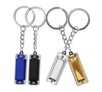 Beaupretty 4Pcs Mini Harmonica Keychain for Tone Musical Pendant Beginner Friendly Music with Sound Quality Durable Accessory for Early Education and Keyring Fun