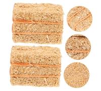 Beaupretty 4pcs Miniature Hayrick Dollhouse Decor Straw Craft Bale Ornaments for Mini House Decoration Photo Prop Realistic Farm Scene Accessory Natural Look