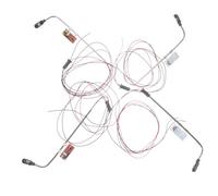 Beaupretty 4pcs Miniature Street Lamp Models LED Light Posts Stainless Steel Plastic Craft Decorations for Sand Table Diorama Garden Home Bedroom