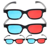 Beaupretty 4pcs Movie Glasses for Projector and Tv Viewing Flexible Plastic Eye Wear for Distortion Experience for Movie Nights and Gatherings