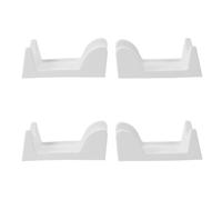 Beaupretty 4pcs Nail Drill Stand White Plastic Holder with Ergonomic Grip and Stable Design, Universal Desktop Cradle for Manicure Stations and Salon Use