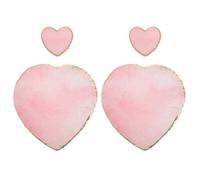 Beaupretty 4pcs Nail Sample Palette Blending Plate for Nails Heart Shaped Paint Palette Pink