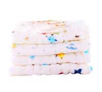 Beaupretty 4pcs Nursing Towels Six-Layer Pure Cotton Gauze Handkerchiefs Absorbent Towels for Feeding Face Cleaning Soft Breathable