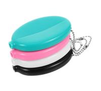 Beaupretty 4pcs Oval Coin Pack Travel Money Wallet for Boys and Girls Adults Small Coin Bag Chain Keys Earrings