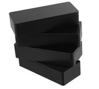Beaupretty 4pcs Portable Rectangular Tinplate Tea Storage Box Mini Metal Tea Tins for Loose Candies Small Items Elegant Option Freshness Preservation