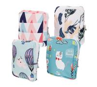 Beaupretty 4Pcs Portable Sanitary Napkin Storage Bags Lightweight Cotton Pouch for Travel and Outdoor Use Multipurpose Menstrual Pad Organizer with Cute Practical Stain Design for Women