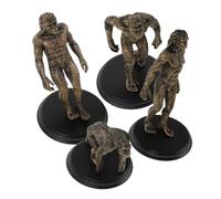 Beaupretty 4pcs Primitive Human Evolution Models Detailed Caveman Figures for Classroom and Home Teaching Lightweight Plastic Educational for Interactive History Lessons and Cognitive