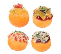 Beaupretty 4pcs PVC Octopus for Restaurant Decor Home Display Educational Play for Boys Imaginative Cooking Fun