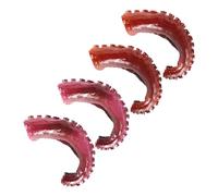 Beaupretty 4pcs Realistic Artificial Octopus Models Reusable Faux Seafood Decorations with Lifelike Color and Texture for Home Kitchen Supermarket Displays Festivals and Party Props