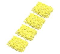 Beaupretty 4pcs Realistic Mini Instant Noodles Food Model Set for Dollhouse Accessories, Handmade Square DIY Fake Food Props for Playing House and Educational