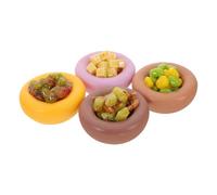 Beaupretty 4pcs Realistic Pretend Steamed Bun Food Models with Striking Detail for Photography and Display Miniature Faux Chinese Bread Props for Marketing Educational Play and Buffet