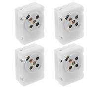 Beaupretty 4pcs Recordable Sound Box Modules for Plush Toys with Recording Function and Easy to Use Design, White Plastic Electronic Components, for Making Your Own Bear or Plush Toy at Home