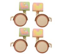Beaupretty 4pcs Replacement Roller Crib Wheels Brake Lock Silent Casters for Boy Girl Walker Adjustable Caster Wheels for Trolley Furniture Use
