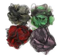 Beaupretty 4pcs Reusable Bath Loofahs Soft Exfoliating Bath Ball for Women Men Boys and Girls Shower Use Skin-Friendly Body Wash Bathing Accessories