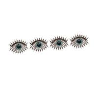 Beaupretty 4pcs Rhinestone Evil Eye Brooch Pin Women Lapel Pin Christmas Decorative Brooch for Women