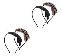 Beaupretty 4pcs Rhinestone Headband Vintage Hair Hoop Bohemia Headdress for Women Headband