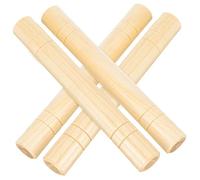 Beaupretty 4Pcs Rhythm Sticks for Classroom Music Educational Tools Percussion with Safe Rounded Edges Natural Color Accessories for Group Activities