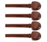 Beaupretty 4pcs Rosewood Violin Tuning Pegs for Full Violin Wood Acoustic String Adjuster Replacement Tuning Pegs for String Musical Instrument Accessories