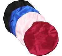 Beaupretty 4pcs Satin Bonnet Bonnet for Women Sleep Cap Set Satin Head Scarf for Sleeping