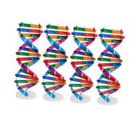 Beaupretty 4pcs Scientific Double Helix Dna Molecular Model Kit Human Gene Structure Educational Teaching Aid for Classroom and Home Biology Learning