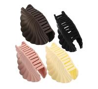 Beaupretty 4pcs Seashell Hair Clips for Women Mermaid Hair Accessories Unique Design for Styling and Hairdressing Versatile Color Dark Skin Tone