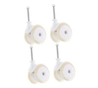 Beaupretty 4pcs Silent Pu Replacement Wheels for Learning Walker Mobility Folding Stroller No Noise Roller Wheels for Walker