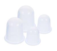 Beaupretty 4pcs Silicone Cupping Massager with Vacuum Suction for Body Relaxation and Meridian Therapy Portable Anti-Slip Design for Clinic and Home Use Different for Muscle Tension Relief