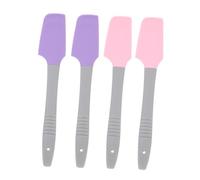 Beaupretty 4pcs Silicone Scraper Wax Spatula Multi-function Wax Applicator for Hair Removal Useful Applicator Handheld Stick for Cream Application