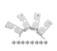 Beaupretty 4pcs Silver Trimmer Blade Holder with Screws, Professional Clipper Blade Bracket for Barber Cutting Tools, Salon Appliance Wall Mount Accessory