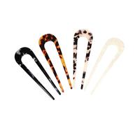 Beaupretty 4pcs Simple Retro Hairpin Vintage Pattern U-shaped Hair Forks for Lady Headdress Styling Flyaway Hair Tamer Fashion Accessories